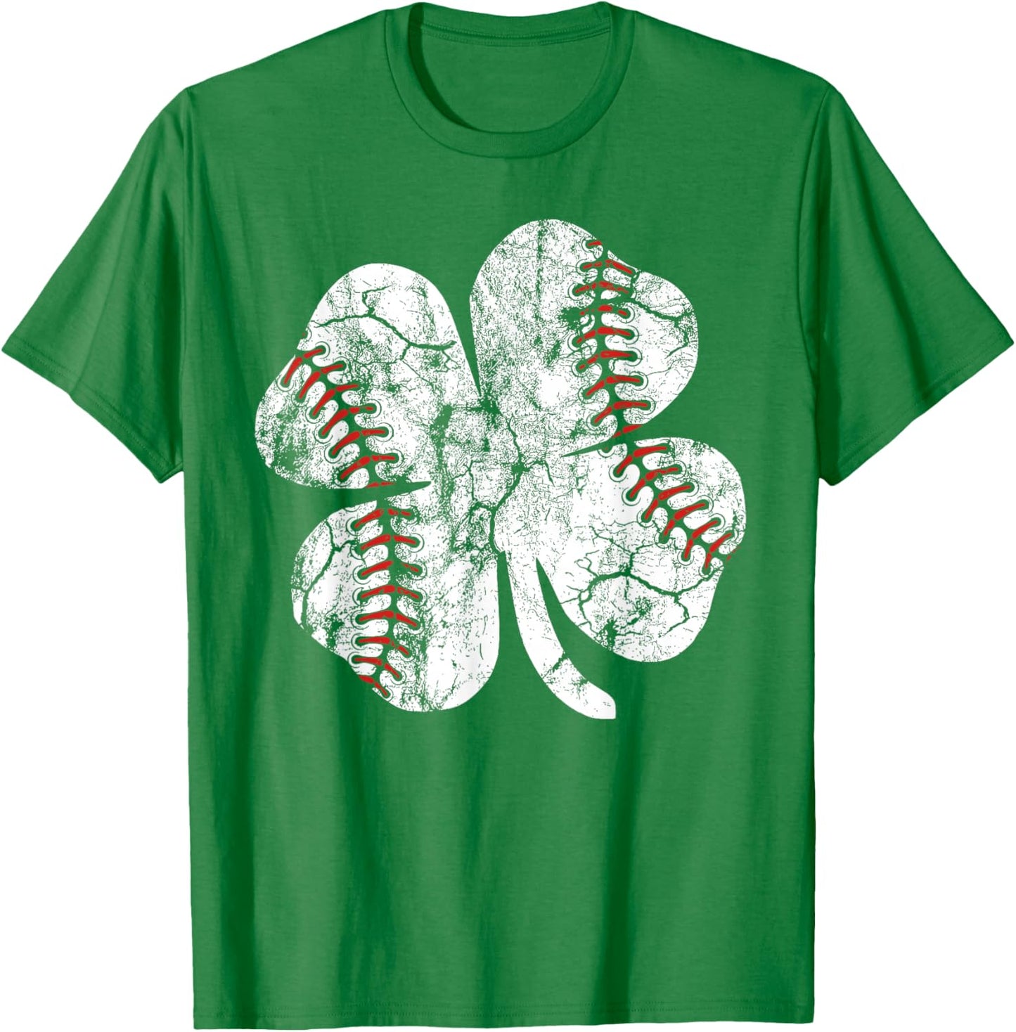 St Patricks Day Shamrock Baseball Saint Paddy's Kids Boys T-Shirt - T-Shirt | Irish Green