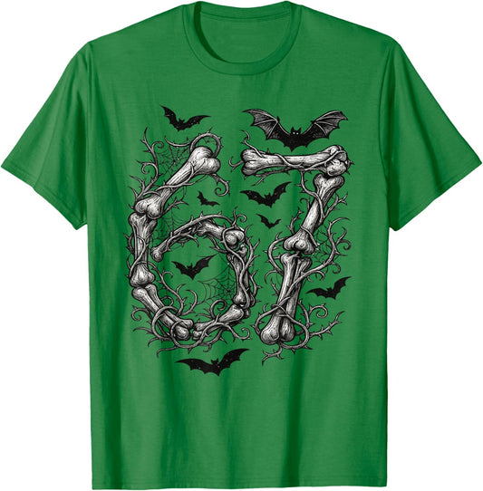 Halloween Number 6 7 Bones Skeleton Costume T-Shirt - T-Shirt | Irish Green