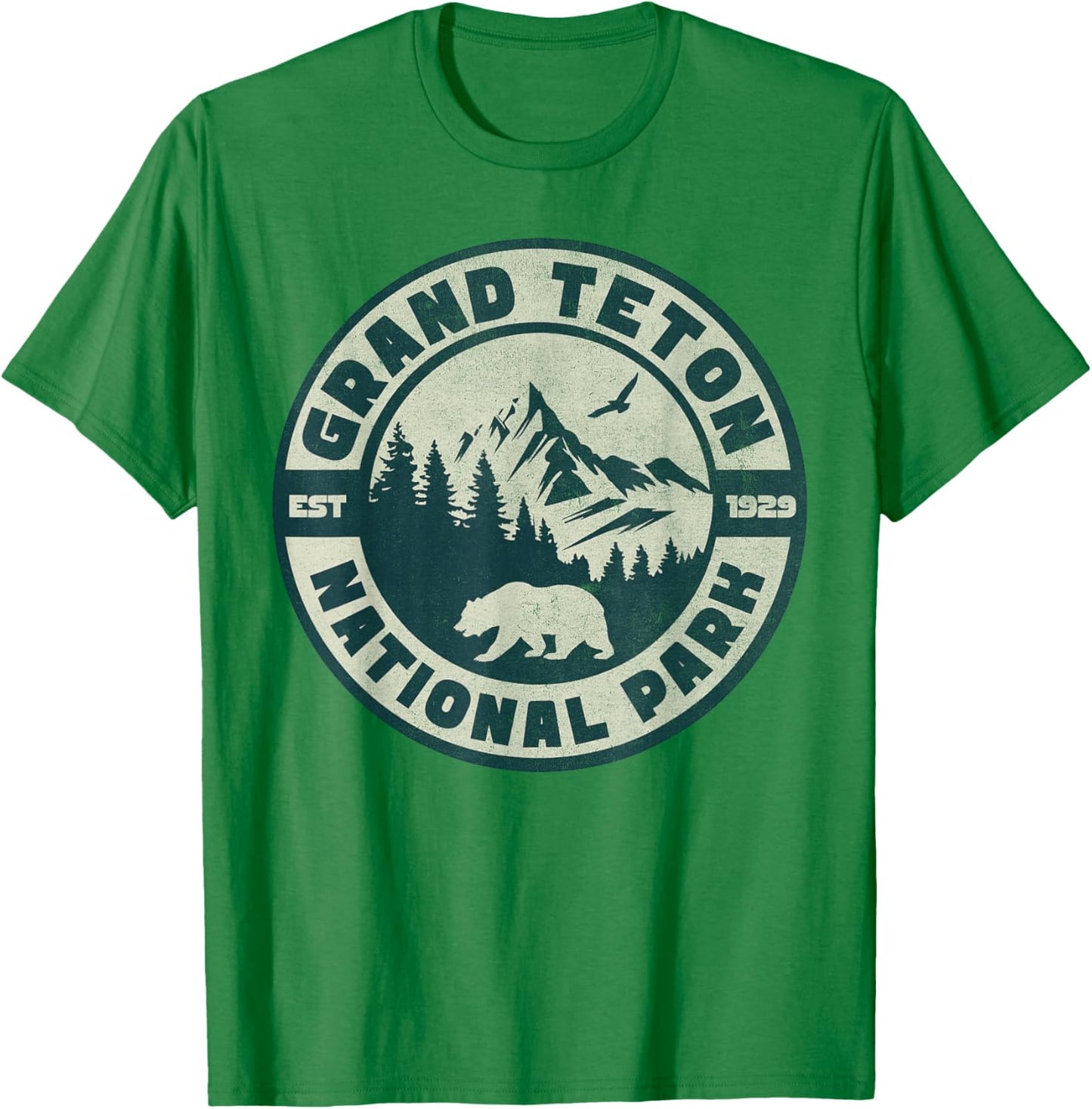 Grand Teton National Park T-Shirt - T-Shirt | Irish Green