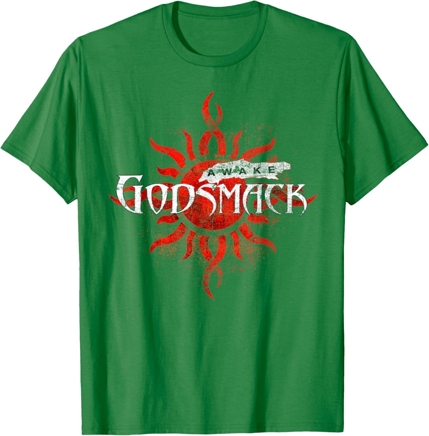 Godsmack Awake Sun 25th On White T-Shirt - T-Shirt | Irish Green