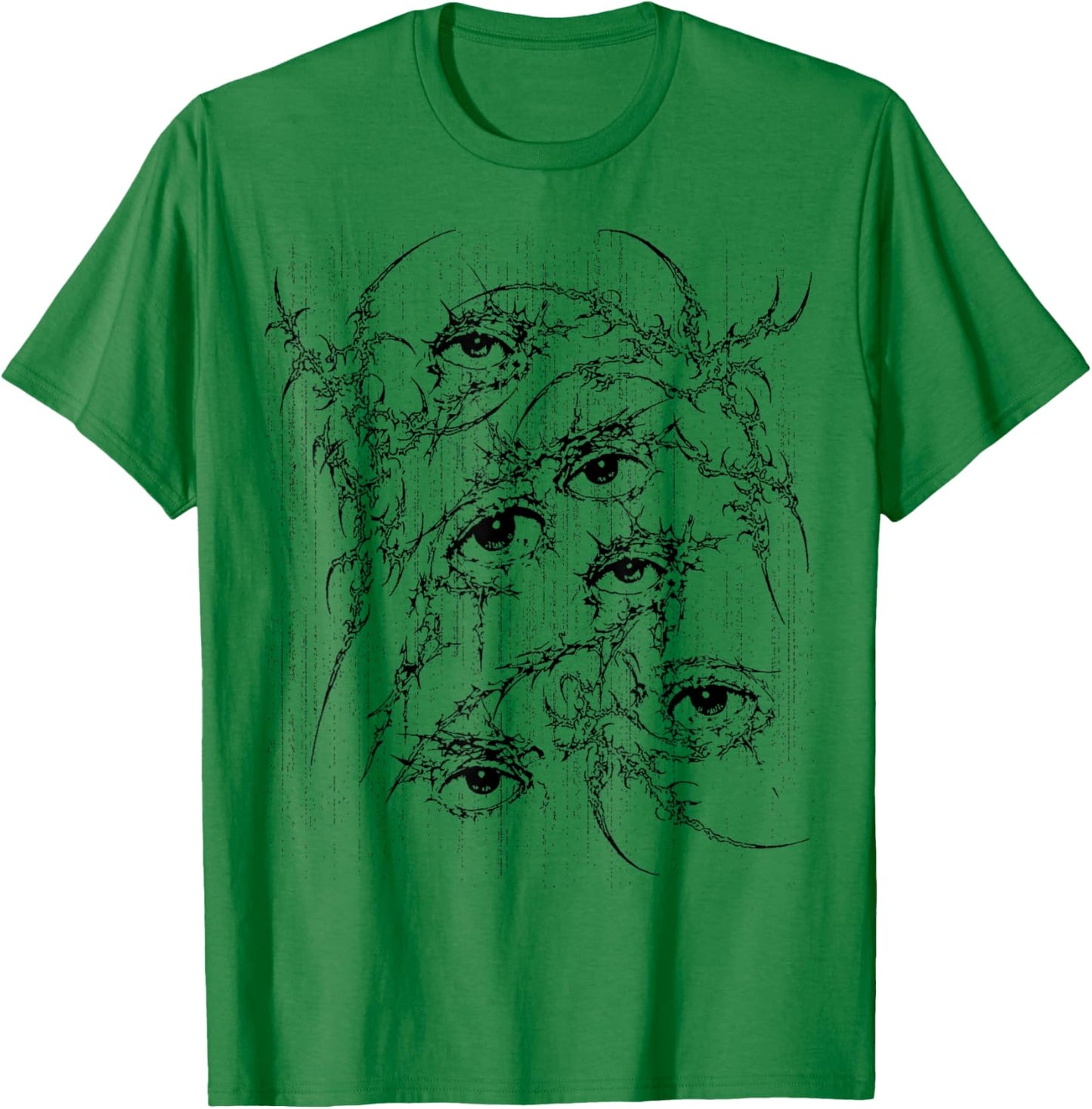 Grunge Eys y2k Goth Alt Sigilism Vintage Graphic T-Shirt - T-Shirt | Irish Green