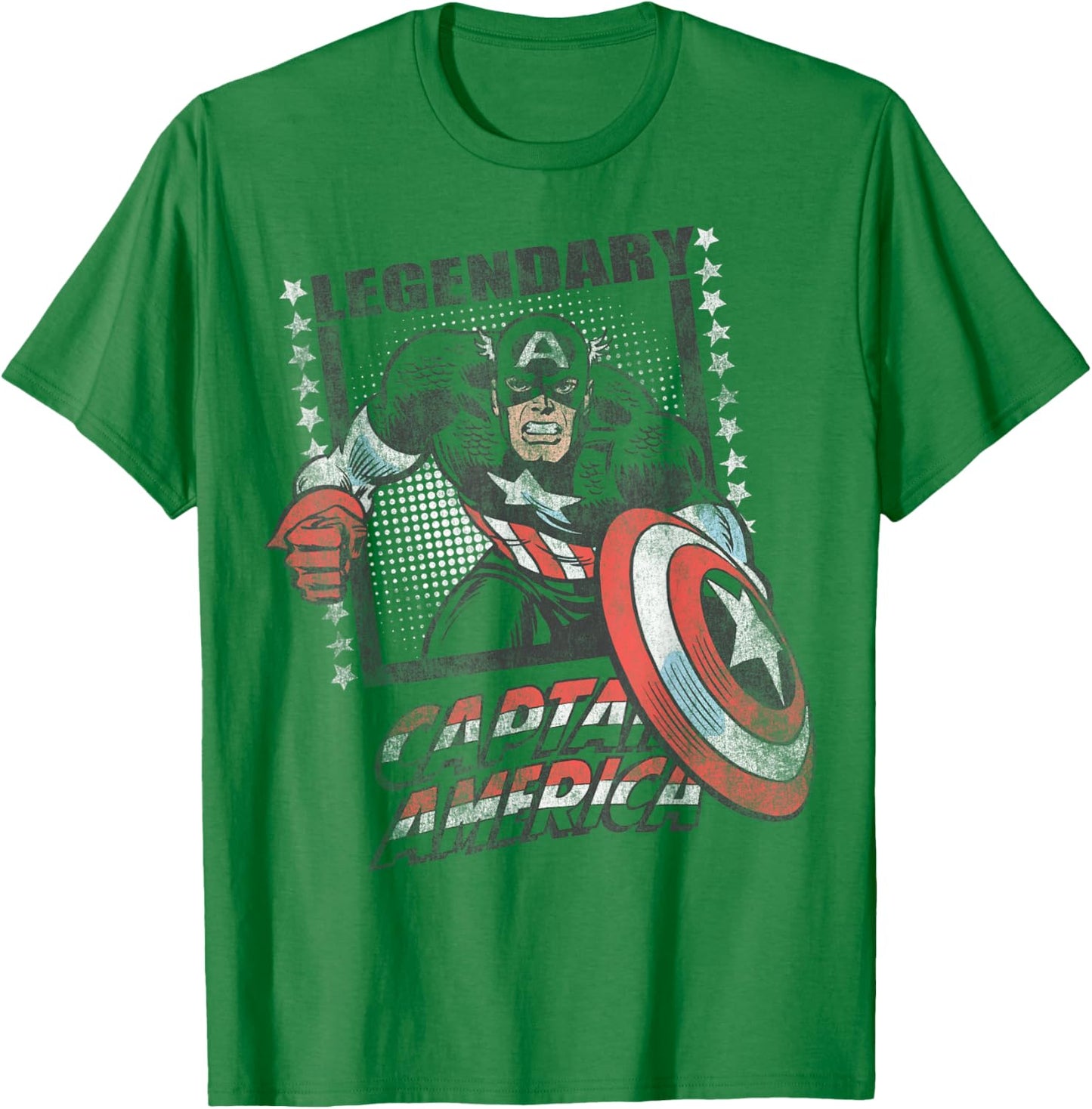 Marvel Captain America: Brave New World Legendary Hero T-Shirt - T-Shirt | Irish Green