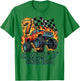 Birthday Monster Truck 7 Year Old Boys 7th Party Born 2019 T-Shirt - T-Shirt | Irish Green