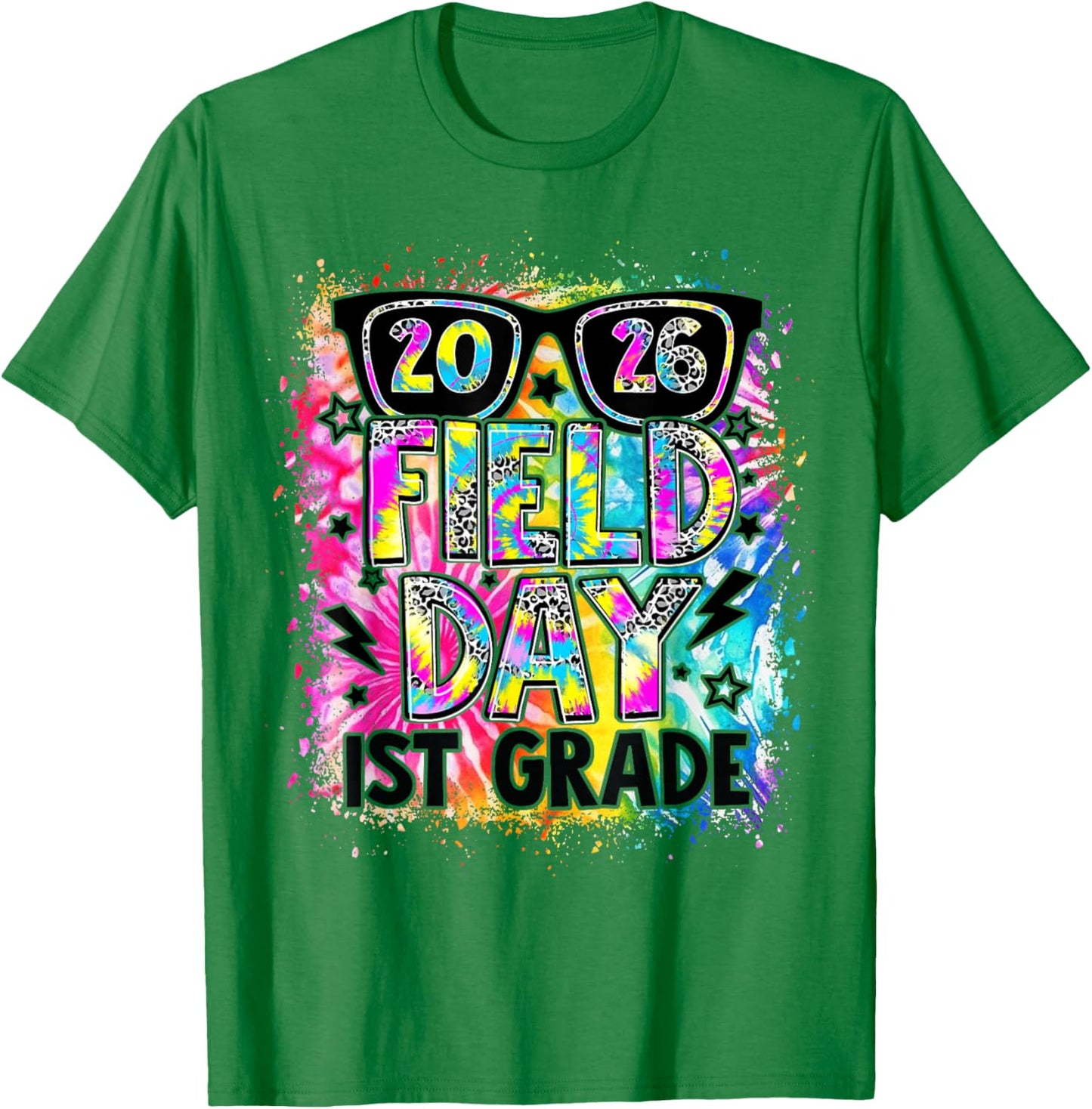 Field Day 2026 1st Grade Field Day Fun Day Teacher Kids T-Shirt - T-Shirt | Irish Green