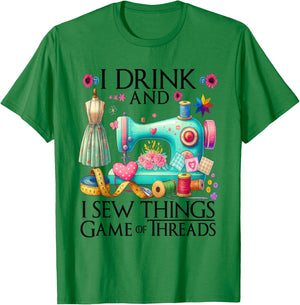 Funny Quilting Art Quilting Sewing Lover Quilter T-Shirt - T-Shirt | Irish Green