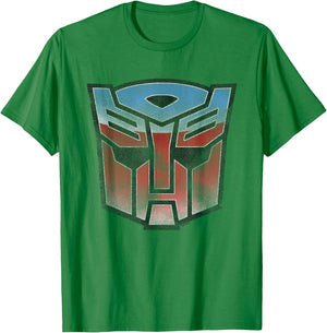 Transformers Distressed Autobot Sigil T-Shirt - T-Shirt | Irish Green