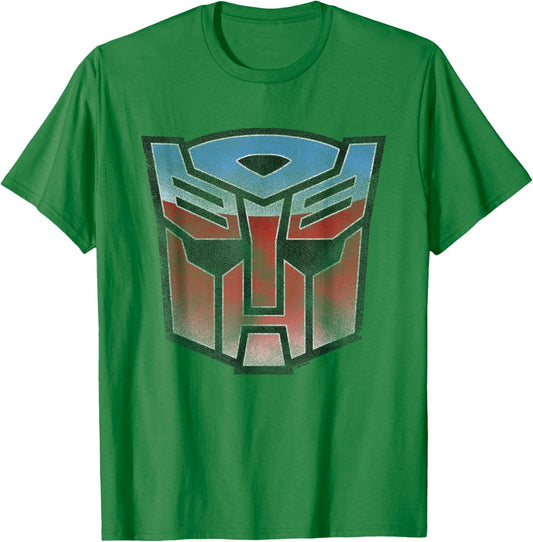 Transformers Distressed Autobot Sigil T-Shirt - T-Shirt | Irish Green