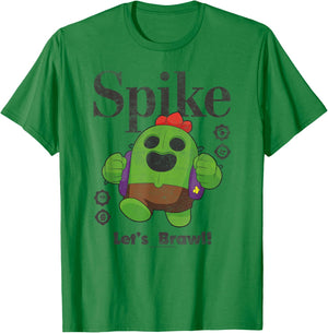 Brawl Stars Spike The Legendary Brawler Distressed Poster T-Shirt - T-Shirt | Irish Green