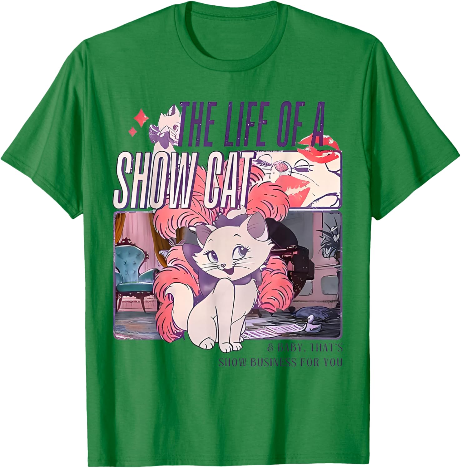 The Life of A ShowCat,Family Holiday Vacation Trip,Cat Lover T-Shirt - T-Shirt | Irish Green