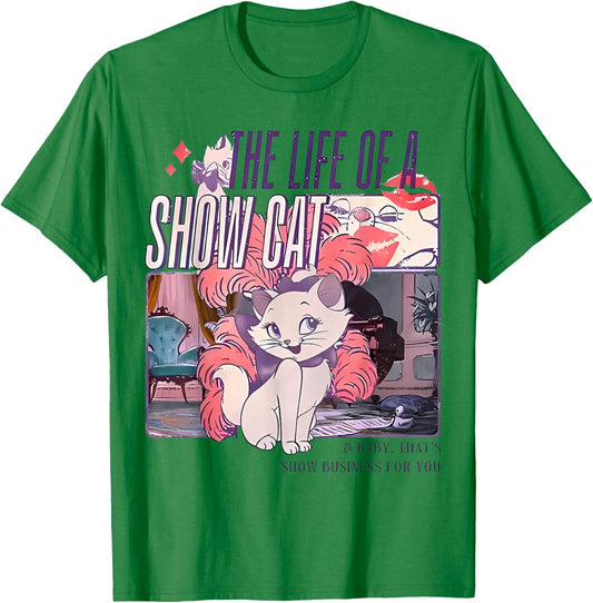 The Life of A ShowCat,Family Holiday Vacation Trip,Cat Lover T-Shirt - T-Shirt | Irish Green