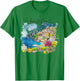 Amalfi Coast Italy Watercolor Scenery Travel Souvenir T-Shirt - T-Shirt | Irish Green