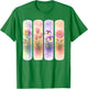 Watercolor Rainbow Rose Tulip Pansy Dahlia Blooms T-Shirt - T-Shirt | Irish Green