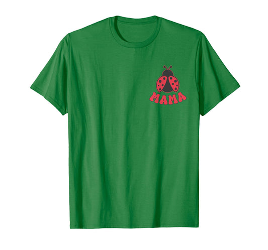 Mama Ladybug First Birthday Girl Family Matching Party T-Shirt