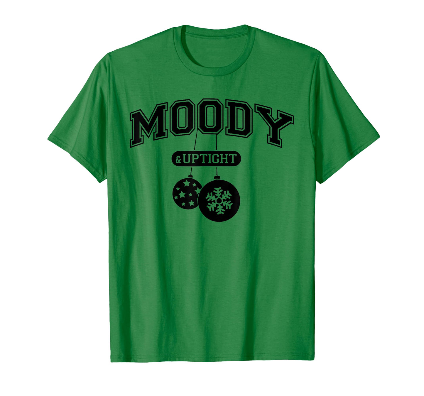 Moody and Uptight Merry and Xmas Bright Matching Couple T-Shirt