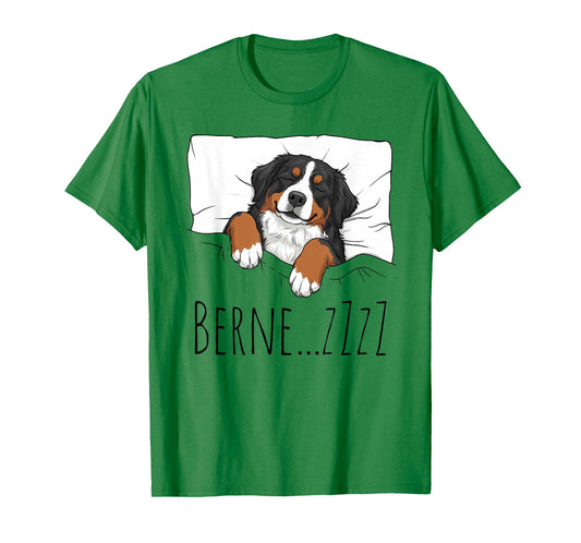 Bernese Mountain Dog Sleepshirt Pajamas Funny Pun Sleepwear T-Shirt