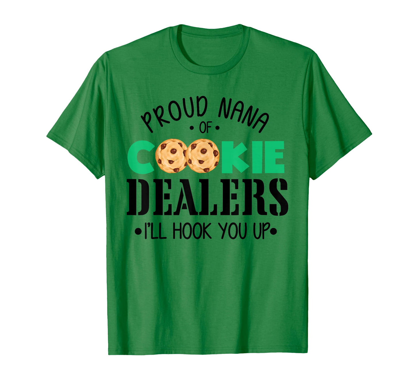 Groovy Proud Nana of A Cookie-Dealer Scouting Grandma T-Shirt