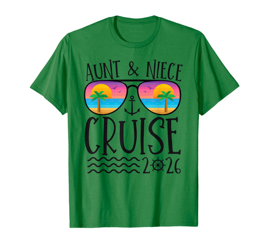 Aunt Niece Cruise Trip 2026 Summer Vacation Matching Family T-Shirt