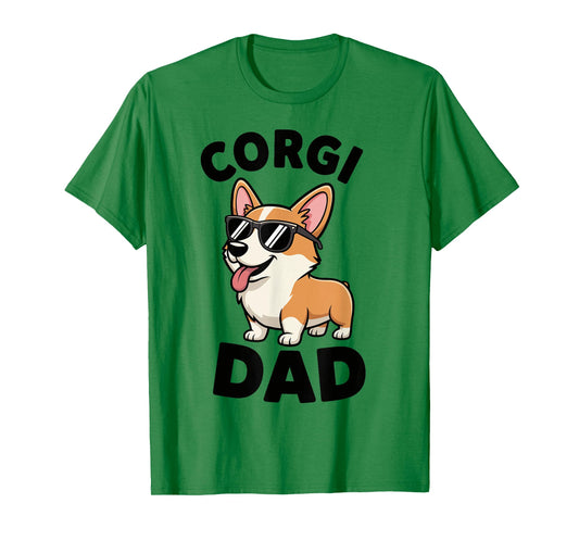 Funny Corgi Dad Corgi Welsh Corgi Fathers Day T-Shirt