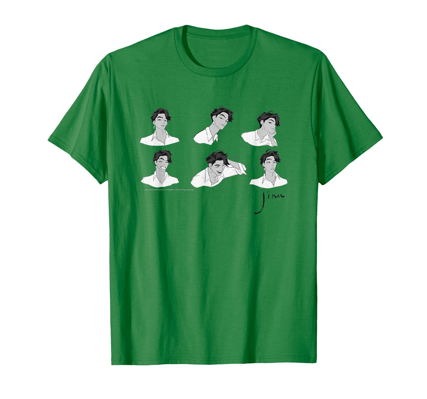Kpop Demon Hunters Halloween Jinu Expressions Display T-Shirt