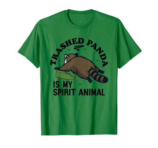 Trashed Panda is My Spirit Animal Funny Trash Racoon Meme T-Shirt