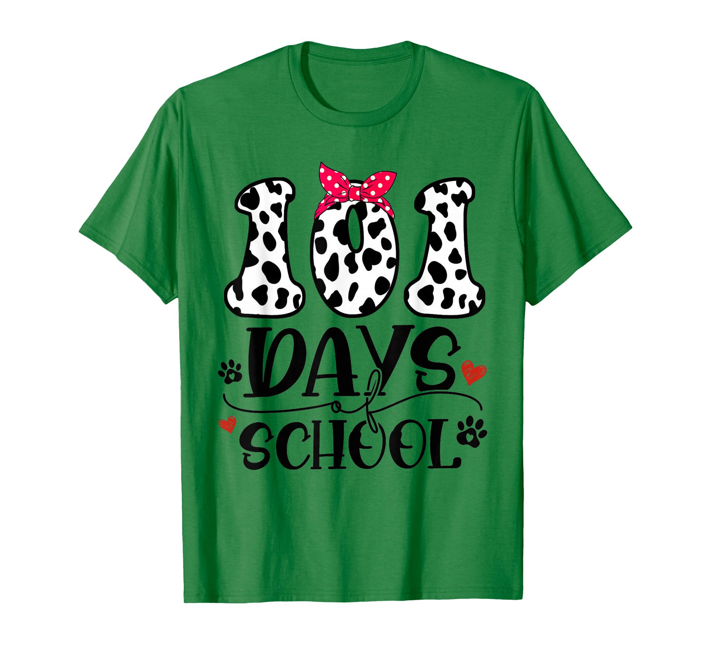 Cute Dog Happy 101 Days School Teacher Student 100 Days T-Shirt