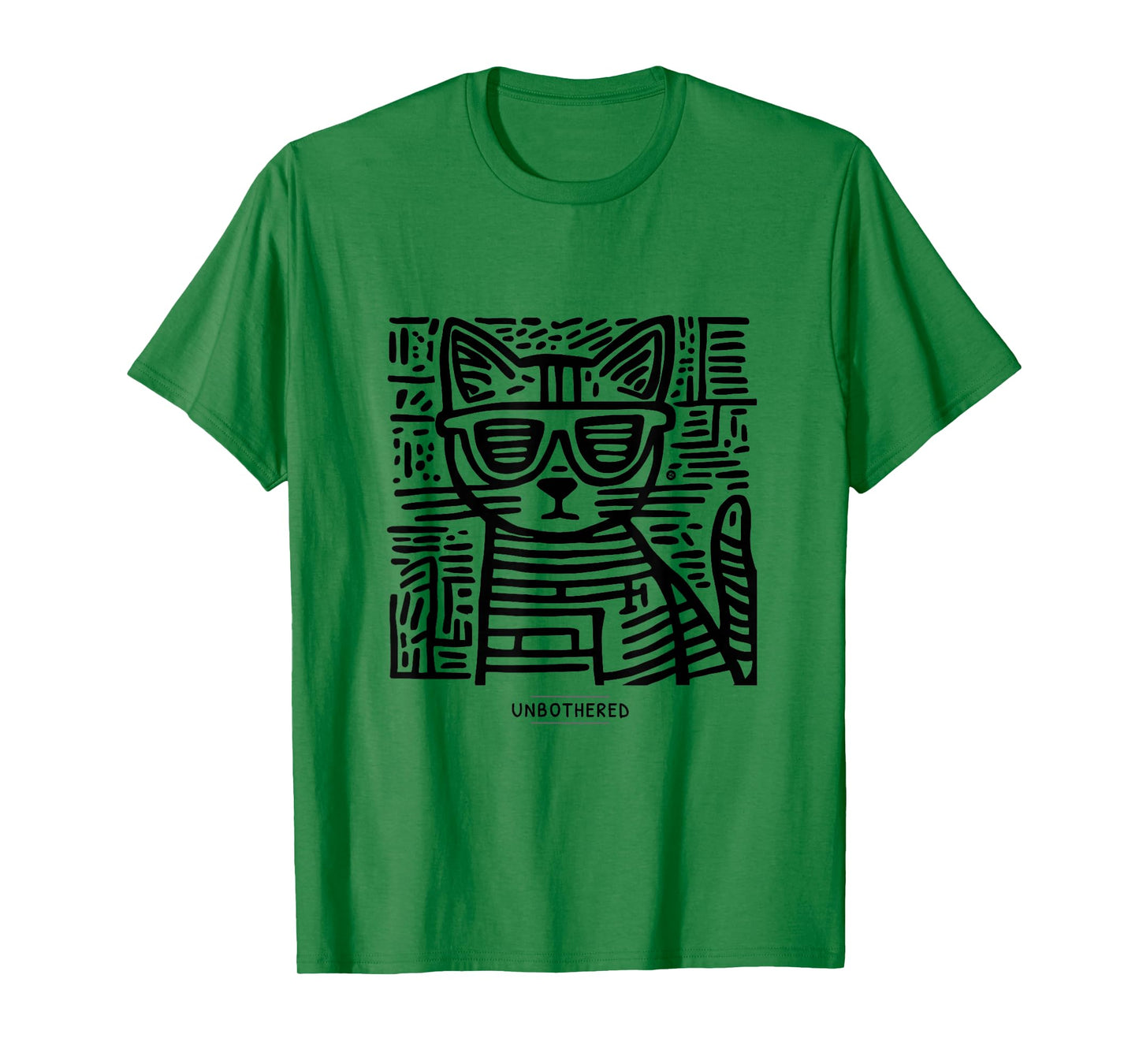 Unbothered Cat Meme Dry Humor Introvert T-Shirt