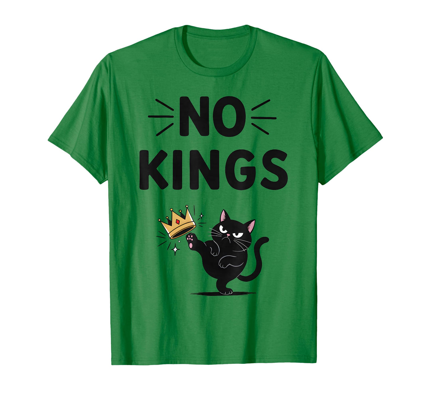 Black Cat No Kings Shirt Men Women No Kings T-Shirt