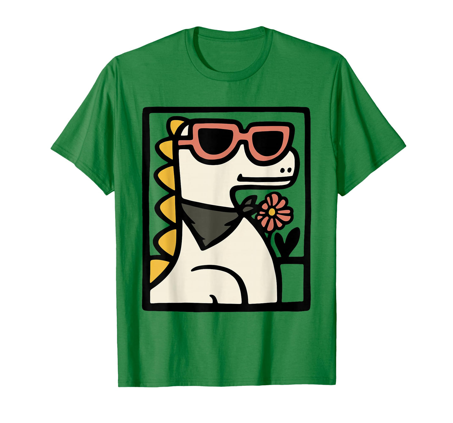 Mama Saurus Dinosaur Art – Cute Dino Mom with Sunglasses T-Shirt