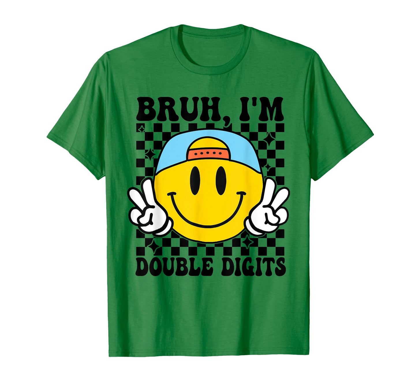 Bruh I'm Double Digits 10 Year Old boy Birthday 10 Birthday T-Shirt