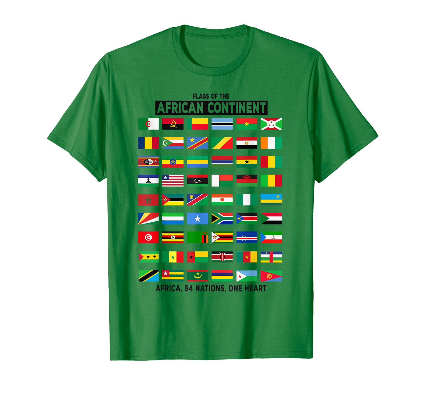 Africa Flag Themed Ideas for Kids African Continent Flags T-Shirt