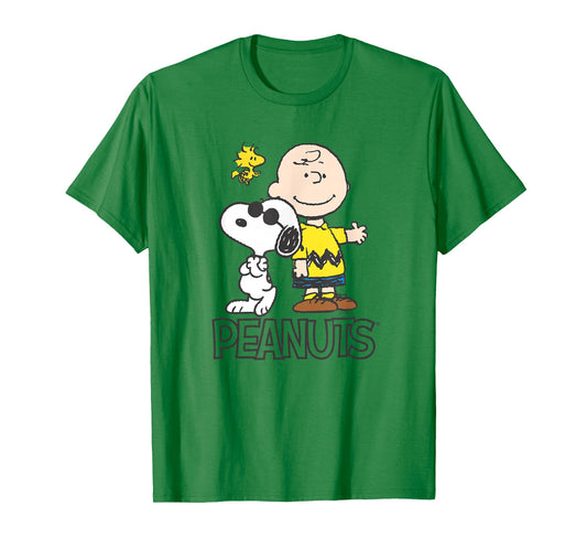 Peanuts - Charlie, Snoopy, Woodstock T-Shirt