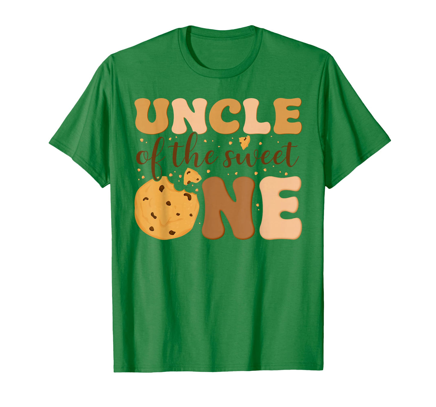Uncle of The Sweet One Cookies and Milk Birthday Party T-Shirt