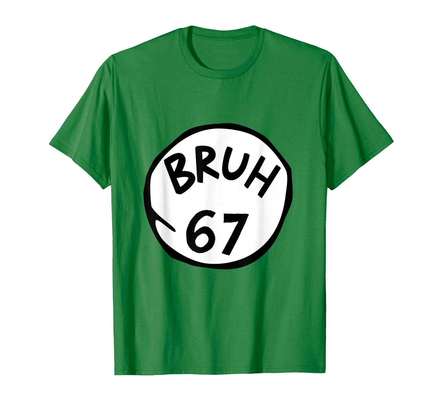 Bruh 67 Meme Funny Number 6 7 Costume Kids Bro Birthday T-Shirt