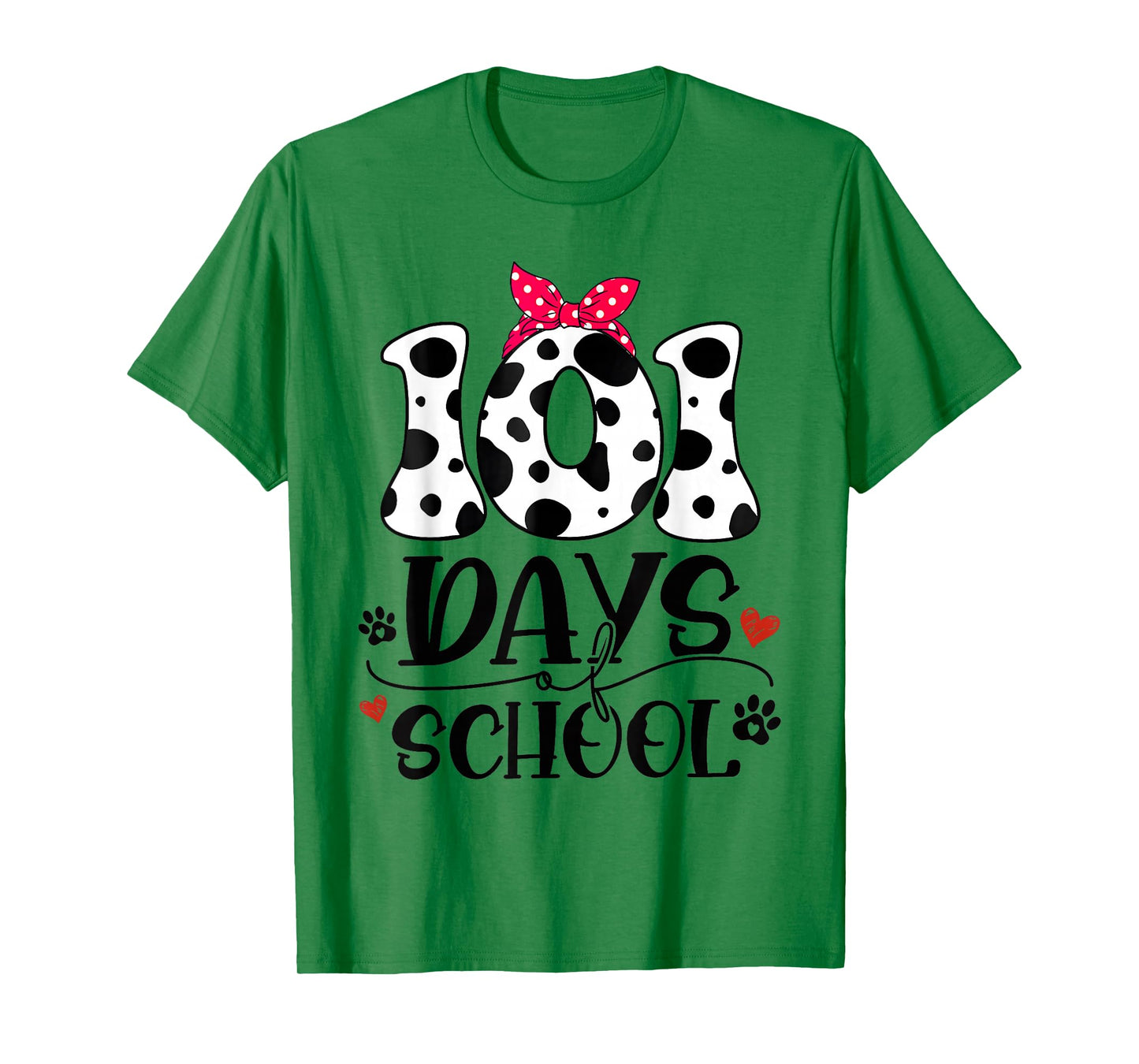 Cute Dog Happy 101 Days School 100 Days Student Teacher T-Shirt