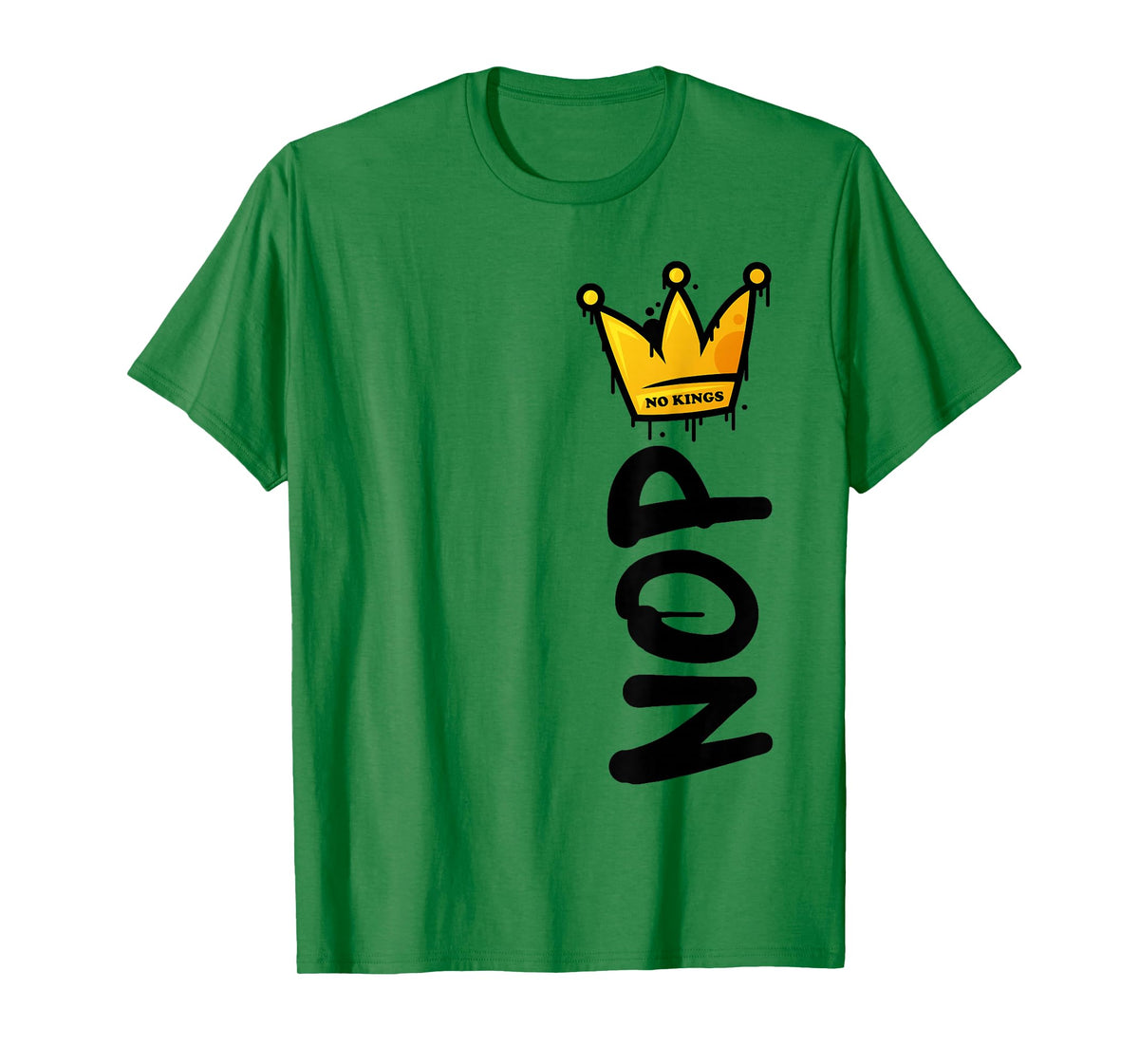 No Kings Day 2025 Protest Sign Vertical Nope Men Women Kids T-Shirt