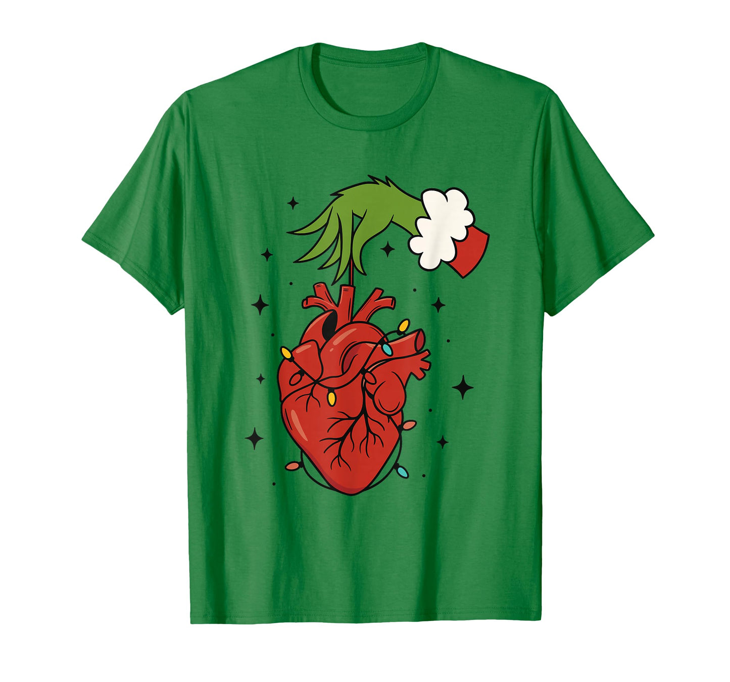 Cardiology Nurse Christmas, Cardiac Nurse Christmas Crew T-Shirt