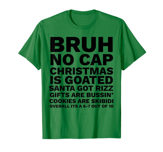 Funny Middle School Generation Alpha Gen A Slang Christmas T-Shirt