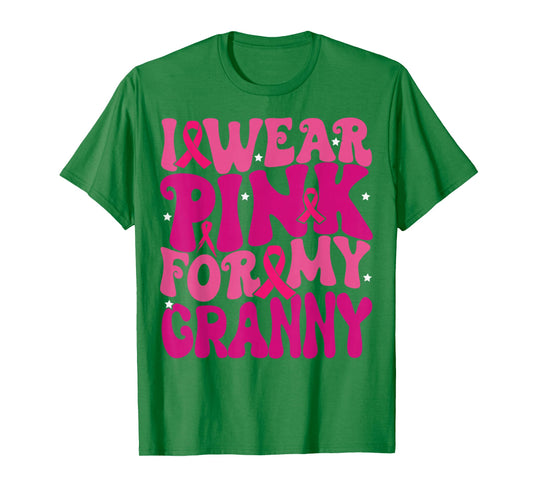 I Wear Pink for My Granny Breast Cancer Awareness Kids T-Shirt