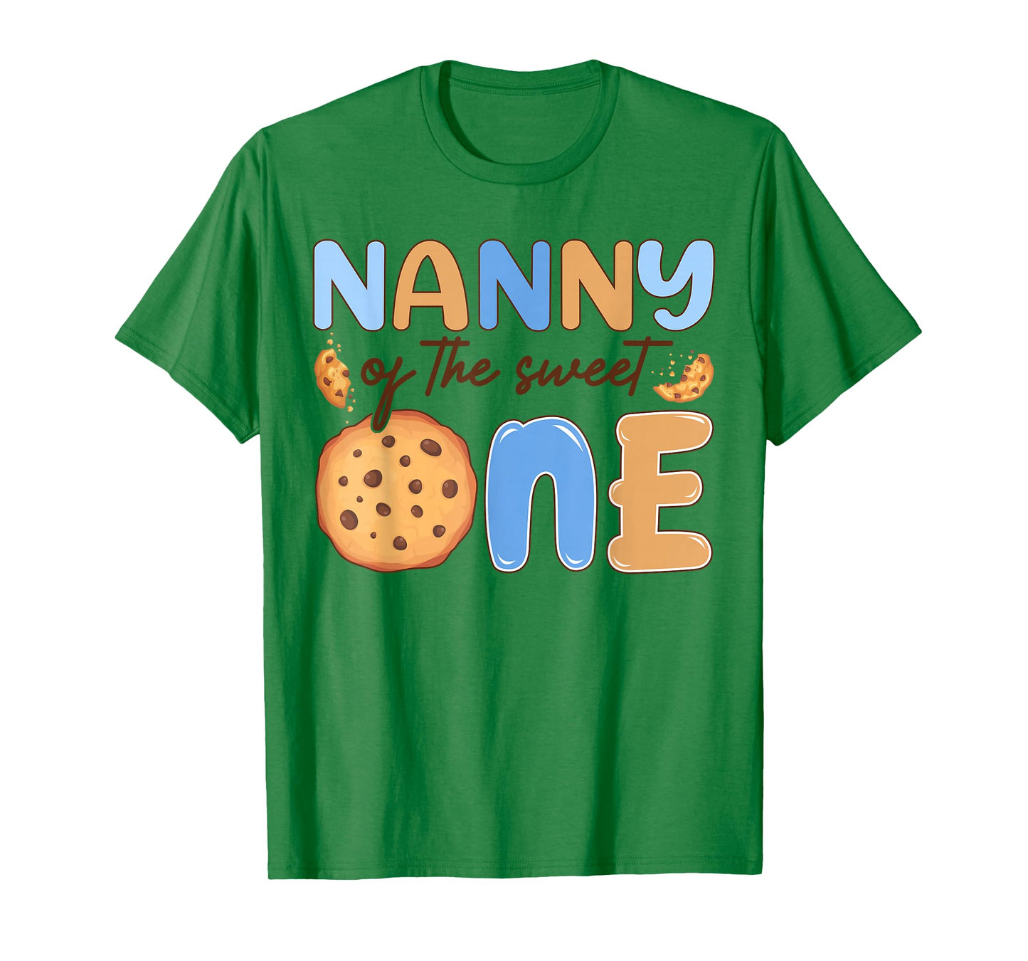 Nanny of The Sweet One Cookies and Milk Birthday Party T-Shirt