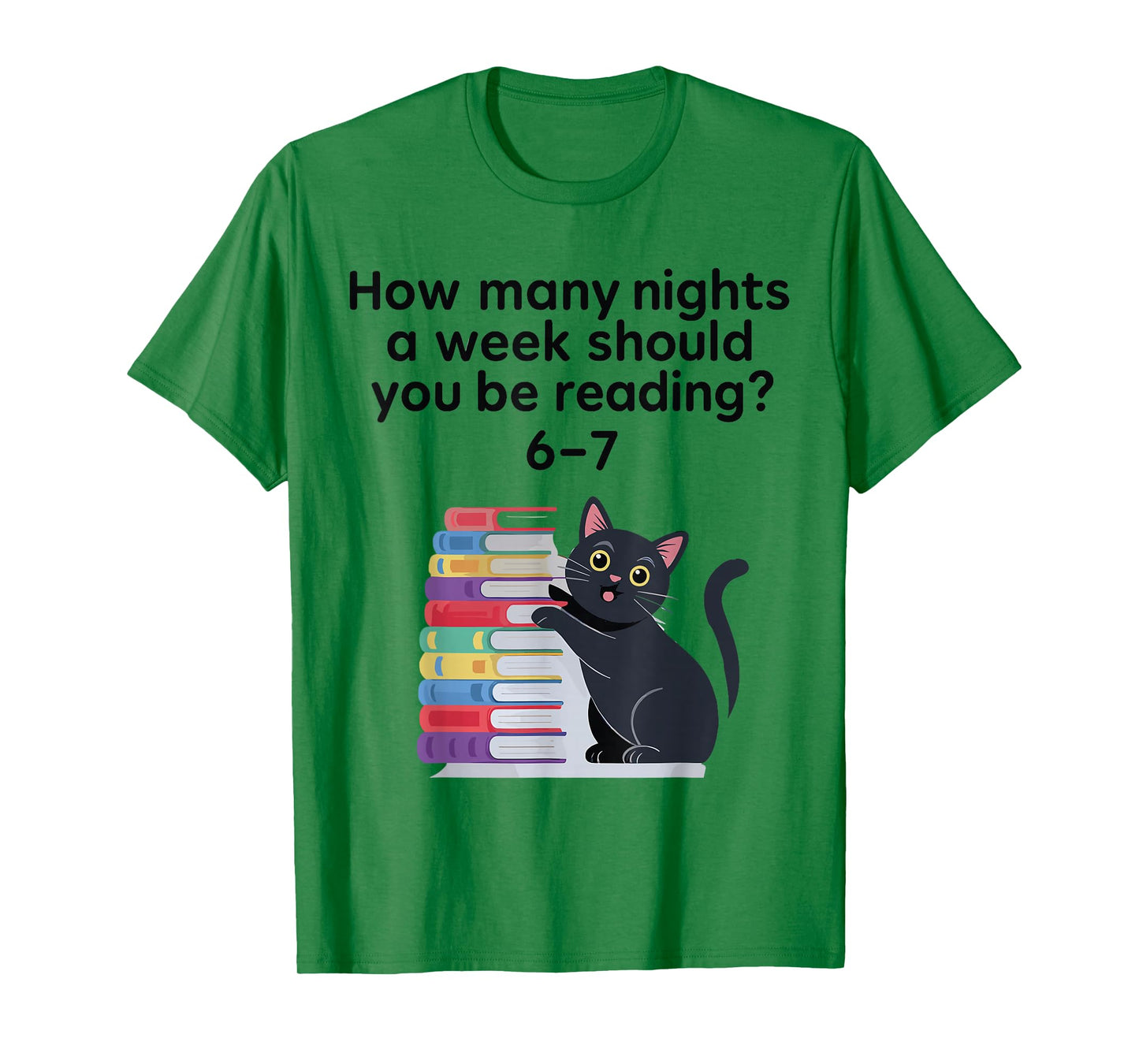 How Many Nights A Week Should You Be Reading 6-7 Retro Style T-Shirt