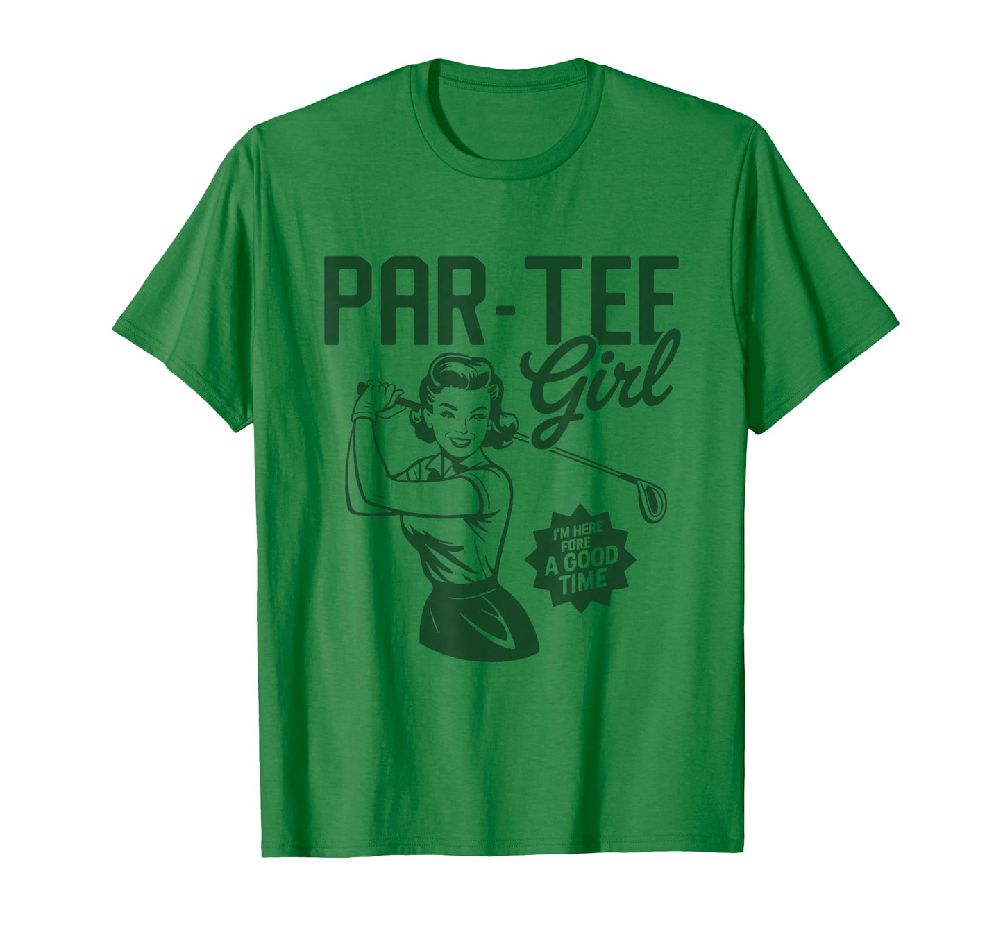 Par-Tee Girl Funny Retro Golf Party Vintage T-Shirt