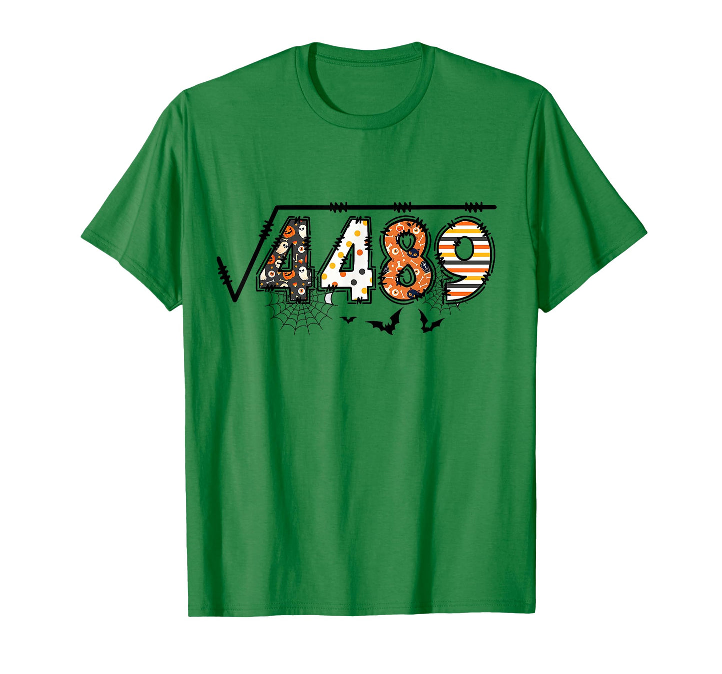 Square Root of 4489 Meme Funny 67 Halloween Math Teacher T-Shirt