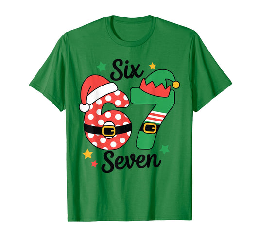 Funny 67 Christmas Costume Pajamas Holiday Outfit T-Shirt