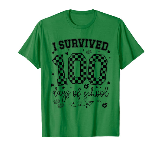 I Survived 100 Days of School Students Teachers 100th Day T-Shirt