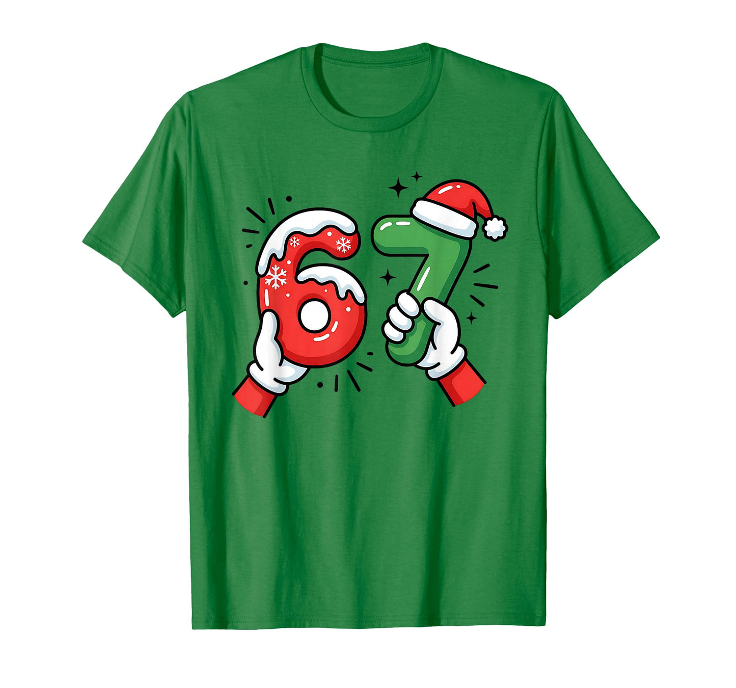 67 Six Seven Funny Christmas 6 7 Meme Xmas Men Women Kids T-Shirt