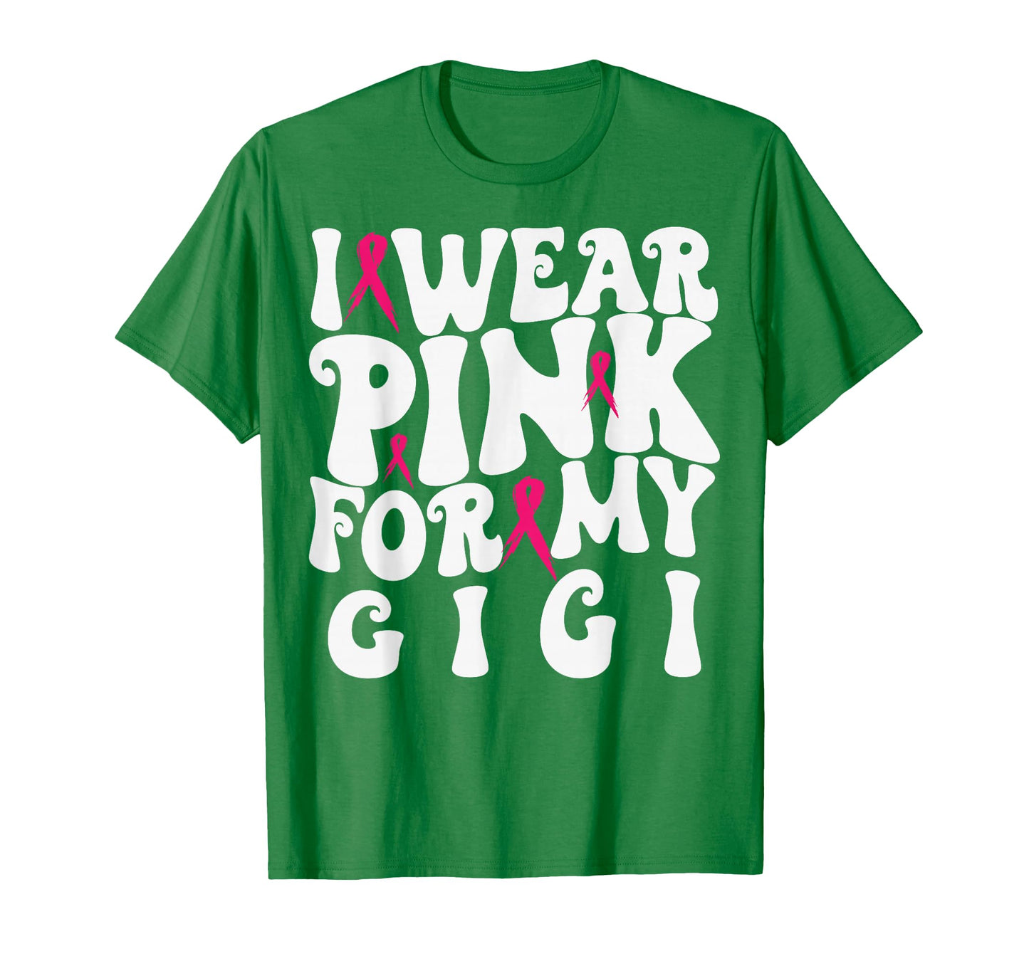 I Wear Pink for My Gigi Breast Cancer Awareness Kids T-Shirt