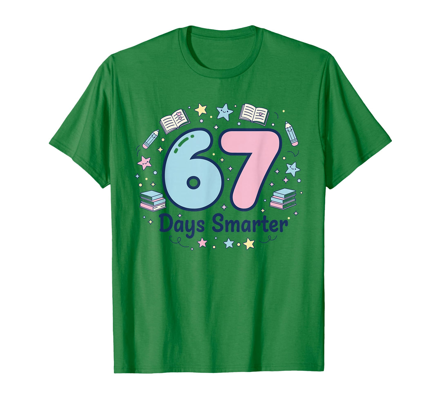 67 Days Smarter 67th Day of School for Teacher Boys Girls T-Shirt
