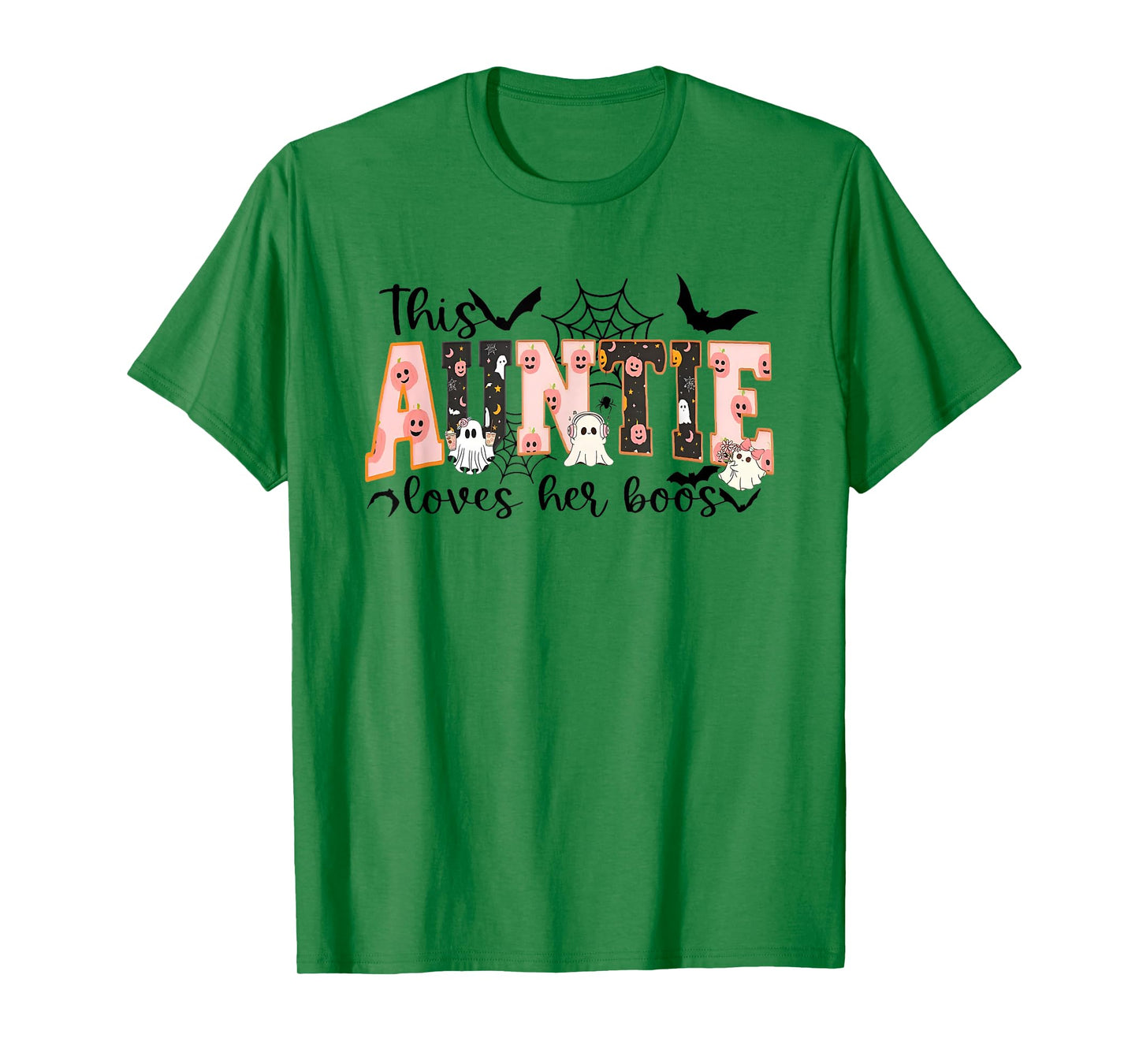 This Auntie Loves Her Boos Halloween Ghost T-Shirt
