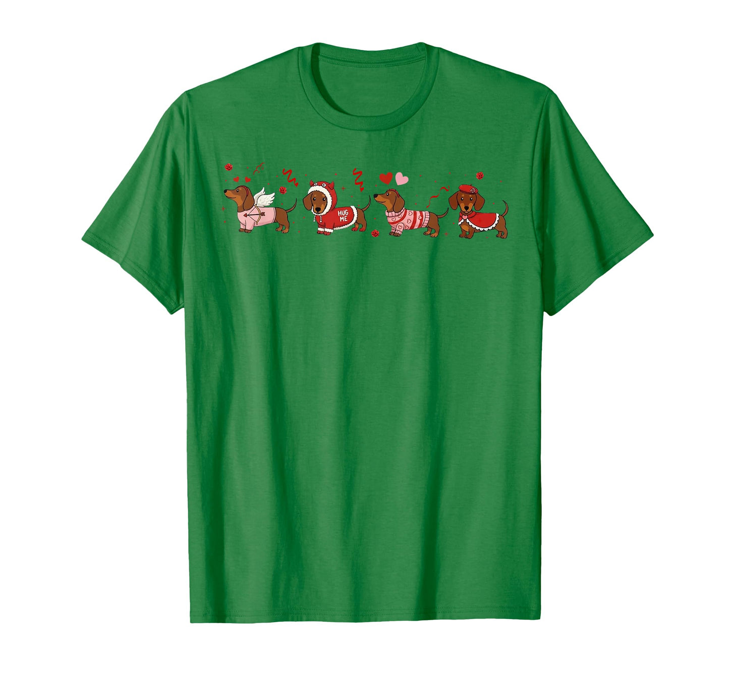 Dachshund Valentines Wiener Dog Love Tee Dog Mom Humor Tee T-Shirt