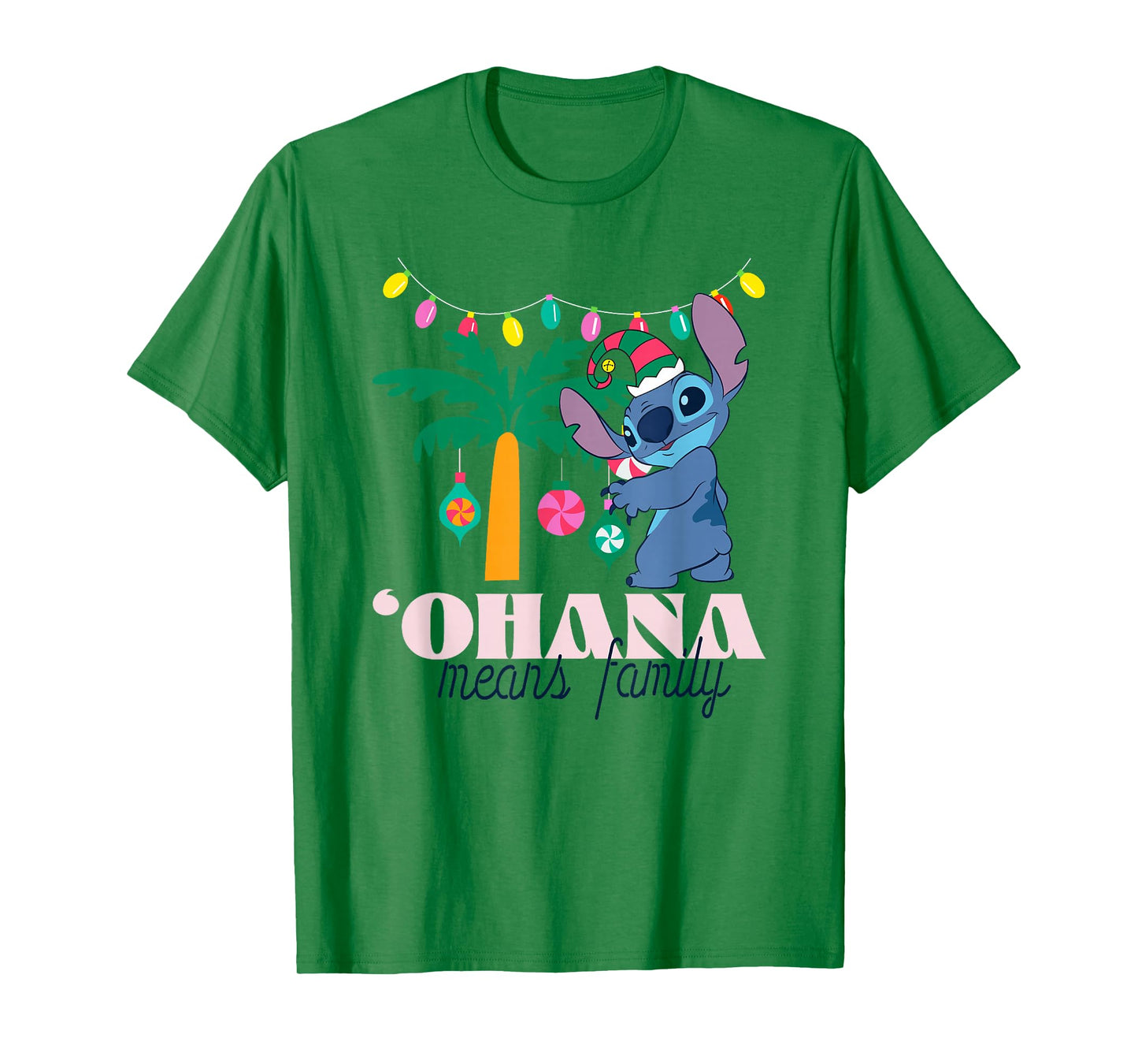 Disney Lilo & Stitch Christmas 'Ohana Means Family T-Shirt